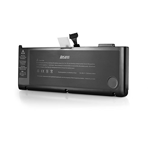 ANSANOR® Ultra Hochleistung Neuer Akku für Apple MacBook Pro 15“ A1382 A1286 Core i7 (Early 2011 Late 2011 Mid 2012) MC721 MC723 MD318 MD103 MD322 MD104 – 2 Jahre Gewährleistung [Li-Polymer 10.95V 7200mAh] A1382 - 2
