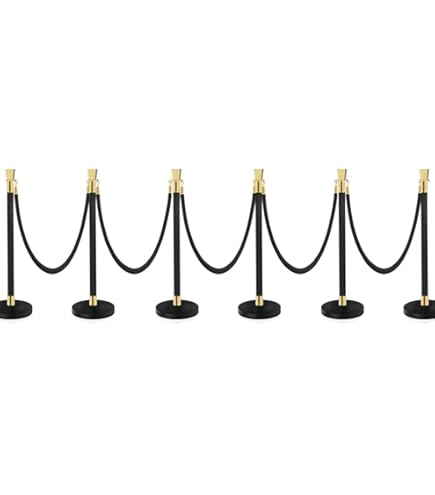 Stainless Steel Stanchion Post Queue 5 Ft Velvet Rope Carpet Ropes And Poles Crowd Control - View #3