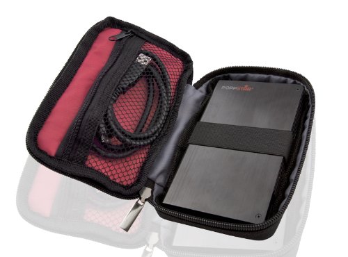 Poppstar Tasche für externe 6,4 cm (2,5 Zoll) Festplatten, schwarz - 3