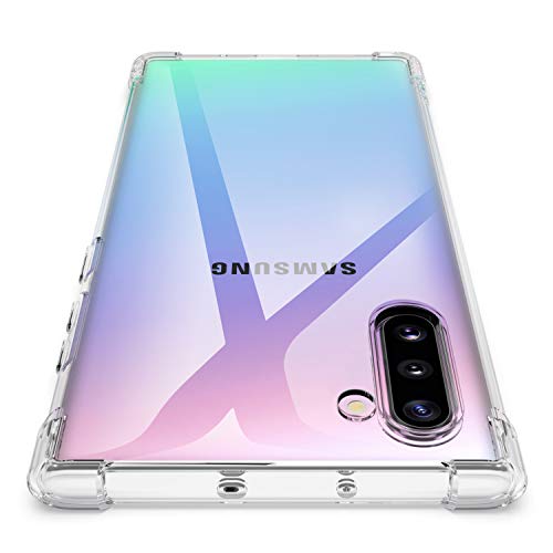 Losvick Coque Galaxy Note 10, Silicone TPU Souple Ultra Mince Housse [Crystal Clear] Cover Anti-Choc Anti-Slip [Anti-Jaune] Protection Quatre Coins Renforcé Etui pour Galaxy Note 10 - Transparent