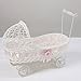 Wicker Pram Hamper for Baby Shower Gifts for Boy or Girl Basket (Pink)