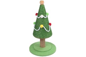 PSSOPP Słupek dla Kota Choinka Drapak dla Kota, Drapak dla Kota Drapak dla Kota Wysoki Drapak dla Kotów Domowych z liną sizalową Drapak Drapak Kotek Interakcja (Średni: 30 x 47 cm /