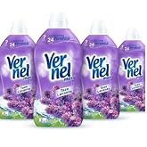 Vernel Max Konsantre &Ccedil;amaşır Yumuşatıcısı 4 x 1440ml (240 Yıkama) Taze Lavanta