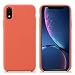 Produktbild ToBing iPhone XR Hülle, Liquid Silikon Gel Gummi Stoßfest iPhone XR Silikon Hülle mit Soft Mikrofasertuch Futter Kissen Handy Hülle für Apple iPhone XR. (XR 6.1'', Nektarine)