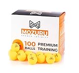 pelotas tenis de mesa decathlon Pelotas de ping pong naranja MOZURU Pelotas de Ping Pong Pack 100 Unidades, 100 Pelotas de Tenis de Mesa, Premium Training 40+, Pelotas de plástico Naranja, Material ABS con Costura