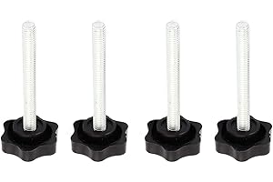 UXCELL sourcing map 4pcs Boutons de Serrage étoile Poignée M8 x 70 mm vis tête hexagonale filetage mâle