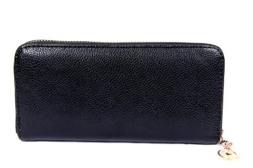 FreshGadgetz Set of 1 Youthful Skull Fashion Purse Wallet for Women Ladies (Black)