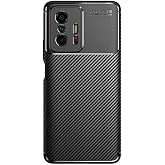 GPACK Xiaomi Mi 11T Pro 5G ile uyumlu Kılıf Negro Karbon G&ouml;r&uuml;n&uuml;m Kamera Korumalı Dizayn Silikon, Siyah