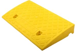 PEWELL Rampes de trottoir pour allée, 50 cm x 27 cm x 7 cm, hauteur de 7 cm, rampe d'allée pour trottoir, rampes de seuil robustes, rampes portables pour trottoir, voitures, fauteuils roulants, mobilité des