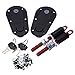 Produktbild fang FANS Motorabdeckungs-Verschluss für Rennwagen-Flush-Hood-Verriegelungsstift-Schlüssel-Verriegelungssatz - Kohlenstofffaser Haltbarer Haube Pin Motorhaube Plus Einbausperre Kit Lock (Black)
