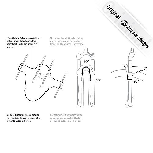 Riesel Design SET schlamm:PE+ rit:ze Spritzschutz Fahrrad Vorderrad Hinterrad Federgabel | XC | MTB | MARATHON | FREE RIDE | 26″ | 27, 5″ | 29″ - 5