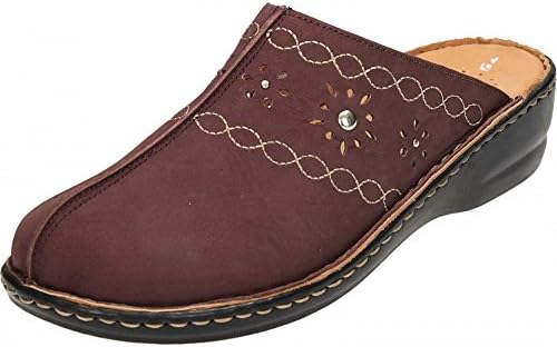 Natrelle Leather Clogs Slip On Mules Sandals