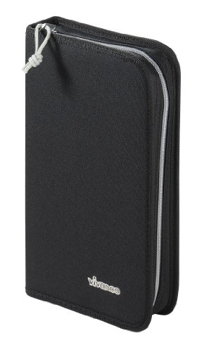 Vivanco CD/DVD-Tasche Polyester, Blue-ray Case, Wallet, Ordner für 48 CDs schwarz