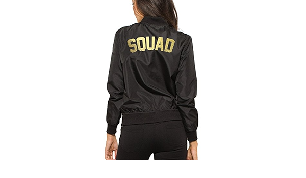 black squad bomber jacket