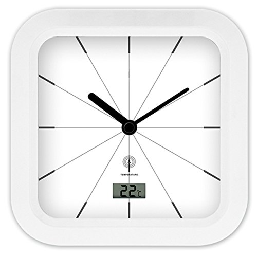 Funk-Wanduhr für Bad + Dusche