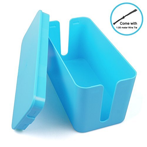 ADVcer Cable Management Organizer Box - 9.3 x 4.5 x 4.7 inch on Desk / under Table Power Strip and Electrical Wire Hider - TV Computer USB Lightning AUX HDMI Home Theater Cord Cover Box (Blue) RS.3143 (43.00% Off) - Amazon ADVcer Cable Management Organizer Box - 9.3 x 4.5 x 4.7 inch on Desk / under Table Power Strip and Electrical Wire Hider - TV Computer USB Lightning AUX HDMI Home Theater Cord Cover Box (Blue) RS.3143 (43.00% Off) - Amazon