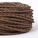  10 metros 3 base marrón trenzado - lámpara FLEXIBLE CABLE para (mlca007meters10)
