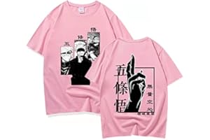 zhedu Camiseta De Manga Japonesa Satoru Anime Camisetas De Manga Corta De Regalo para Niñas Y Niños, Camisetas De Gran Tamaño