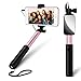 Produktbild Yarrashop Verstellbare Selfie Stick Ohne Akku Selfie Stange mit Spiegel für iPhone 8/8 Plus/7/7 plus/6s/6/5, Galaxy, Nexus und Viele Mehr Rosa Gold