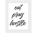 Tiedribbons® Eat Pray Hustle Framed Poster(13.6 Inch X 10.2 Inch) RS.379.00