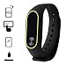 Produktbild Premium-Replacement-Handgelenk-Bügel mit Zwei Farbe einzigartigen TPU-Armband Ersatz für XIAOMI MI Band Second Generation (Farbe: schwarz und gelb)