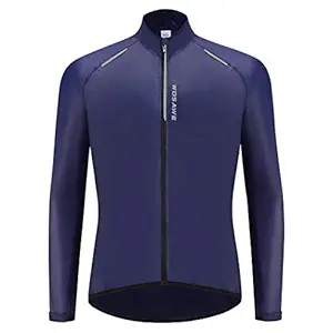 Dorakitten Men Bike Jacket Breathable Reflective Waterproof Cycling Jacket Winter Cycling Coat Polyester Cycling Jacket for Bike Windbreaker