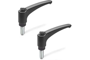 Ganter Normelemente | 2 Stück Klemmhebel Kunststoff, Schraube Stahl | GN 603-78-M8-30-DSG | Gewinde M8x30