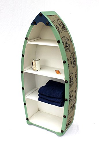 Boot Regal 15A055 Badregal 72cm bis 122cm Shabby Badschrank Badmöbel 2er Set und 3er Set (XL H-122cm) - 8