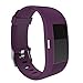 Produktbild Sansee Mode Sport Silikon Smart Uhr Armband Band für Fitbit Charge 2 - (Twill Silikon Strap) (Lila)