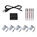 Produktbild Peanutaoc 5 Stück Light Weight 3.7V 30C 150mAh Lipo Batterie-Set mit 5 in 1 Akku-Ladegerät Gleichgewicht Für JJRC H36 E010 RC Quadcopter
