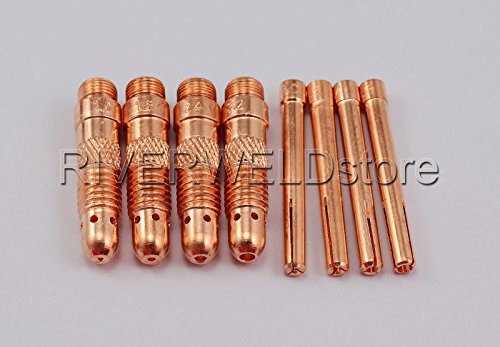 28pcs WIG-Schweißbrenner Lange WIG Gasdüsen Ersatz Ersatzteile für DB PTA WP17 18 26 - 2