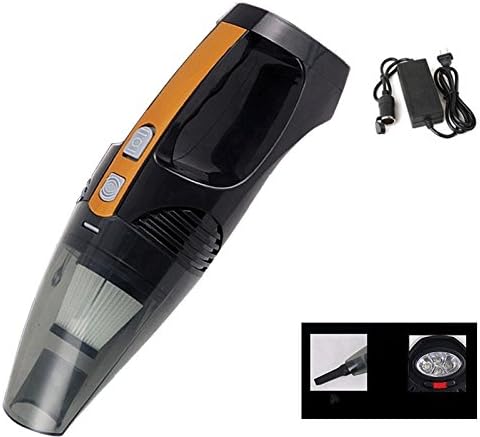 LLZXCQ Car Vacuum Cleaner/Car Vacuum Cleaner/Ultra Long Line/12V/High Power/Home/Car/Wet &amp; Dry/Mini/Car/Vacuum Cleaner/Inflator Pump/Handheld/Portable, Car Dual-Use Combo (Ventilation + Lighting) + Power Supply Converter