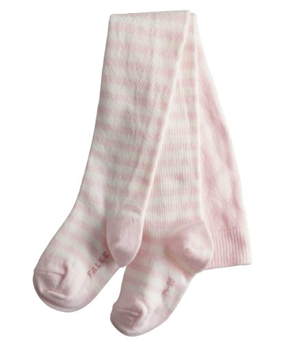 FALKE Unisex Baby Striped Tights, Pink (Powder Rose), 12-18 Months (Manufacturer Size:80-92)