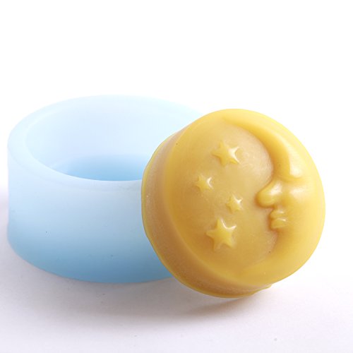 Moon & Stars Round Silicone Mould
