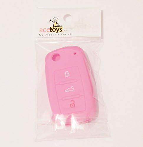 VW 3 Button Remote Flip Key Shell Case FOB IN WITH COLOUR BUTTON MARKING for VW Golf VW Passat VW Bora VW New Beetle VW Scirocco VW Jetta VW Touran VW Fox VW Polo VW Tiguan VW Eos VW Sharan VW Touareg VW Phateon VW Caddy VW T5 VW Amarok VW Lupo Seat Altea Seat Alhambra Seat Leon Seat Ibiza Seat Exeo Seat Cordoba Seat Arosa Skoda Octavia Skoda Fabia Skoda Superb Skoda Roomster Skoda Yeti (PINK)