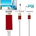Produktbild 8 Pin auf HDMI HDTV AV-Adapter-Kabel für Apple iPhone 6S (rot)