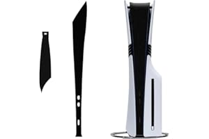 HESUPY Naklejka na konsolę PS5 Pro Centrum, część hosta, folia ochronna, naklejki na konsolę cyfrową i Disc Edition, panel środkowy, pyłoszczelna, odporna na zarysowania (czarna)