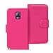 Produktbild Samsung Galaxy Note 4 Bookstyle Hülle, Conie Mobile PU Leder Schutzhülle Handytasche Bookcase Tasche Premium Klapphülle in Pink
