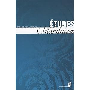 Etudes irlandaises, N° 34-1, Printemps 2009 :
