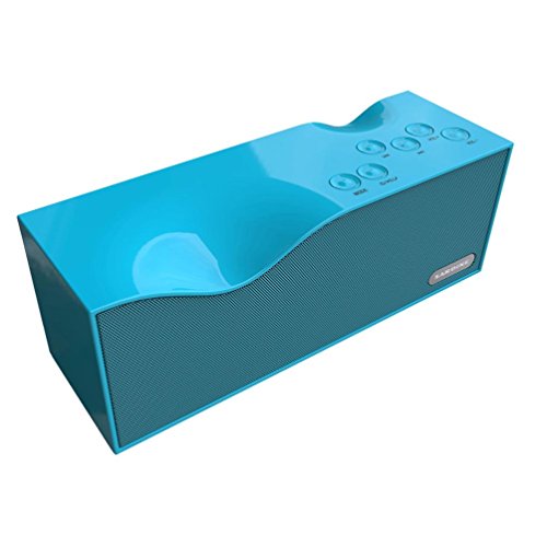 Preisvergleich Produktbild Bluetooth Lautsprecher, IMJONO Versteckte LCD Anzeige Wireless Speaker Portable Super Bass Stereo Schnecke (Blau)