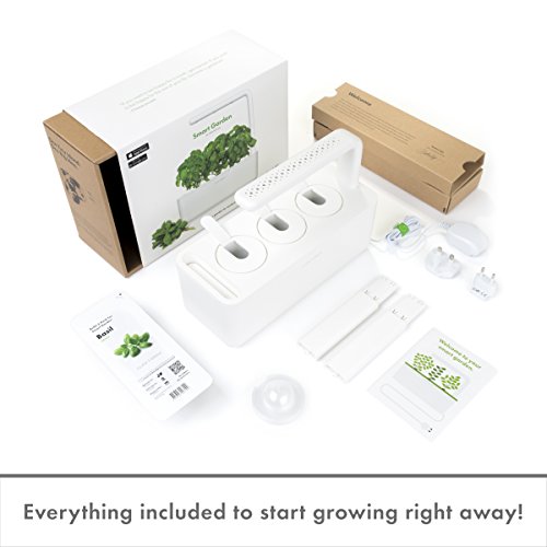 Click and Grow Smart Garden 3 Indoor Gardening Kit (Includes 3 Basil Plant Pods)