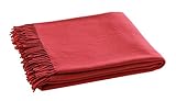  Blanc des Vosges Cuba Plaid Lana/Merino, Lana, Rubis, 170 x 130 cm