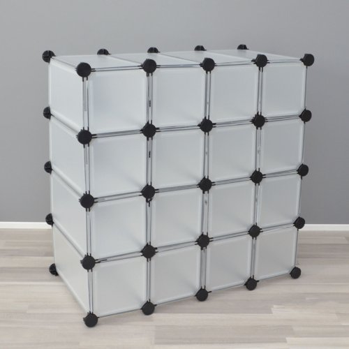 Regal Schrank Steckregal Standregal Schuhregal Wandregal Flurschrank Weiß - 6