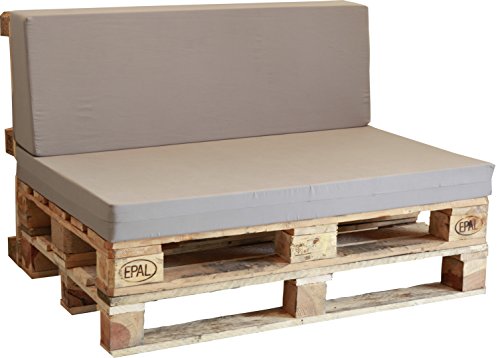Asiento de Espuma enfundado en Gris para Sofá Palet
