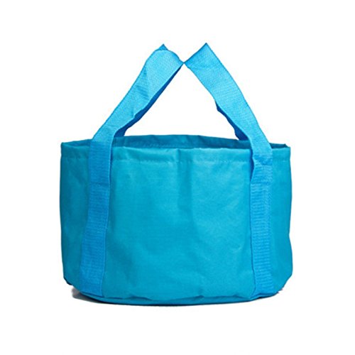 jecxep lavabo Cubo 15L, antigoteo plegable Lavabo Cubo para Camping, Senderismo, Viaje