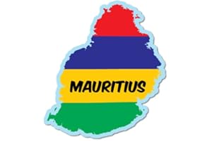 STICKER COLLECTIVE Mauritius Continent Flag Sticker Flag Bumper Water Proof Vinyl