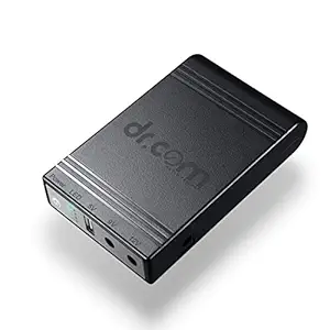 dr.com Smart UPS Mini Size 8000mAh Battery 6 Hours uninterrupted Power Backup for Router, Home Camera, LED Lights, Smartphone, ONT, ONU, Support DC 12V/9V/5V Output - DRU-8000