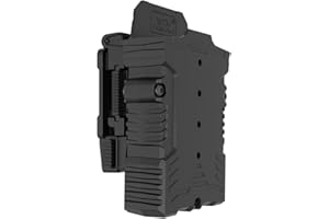 OMITAC Funda para cargador AR15 de rotación ajustable de 360 grados AR15 M4 M16, soporte de cargador de rifle de 5,56 mm para cinturón de 1,5 a 2 pulgadas