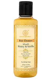 KHADI NATURAL Honey and Vanilla Hair Cleanser (Shampoo), 210ml