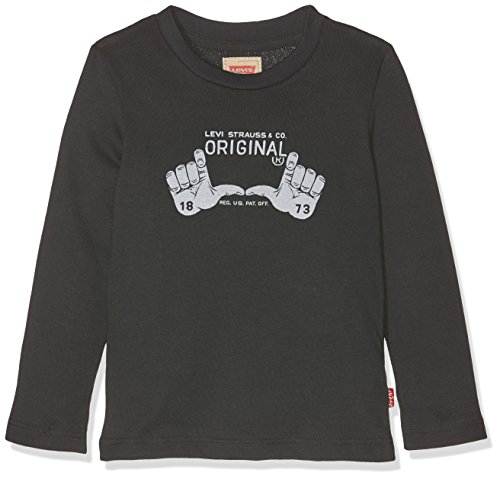 Levi's Jungen T-Shirt LS Tee Julio, Noir (Black), 3 Jahre Levi's Jungen T-Shirt LS Tee Julio, Noir (Black), 3 Jahre
